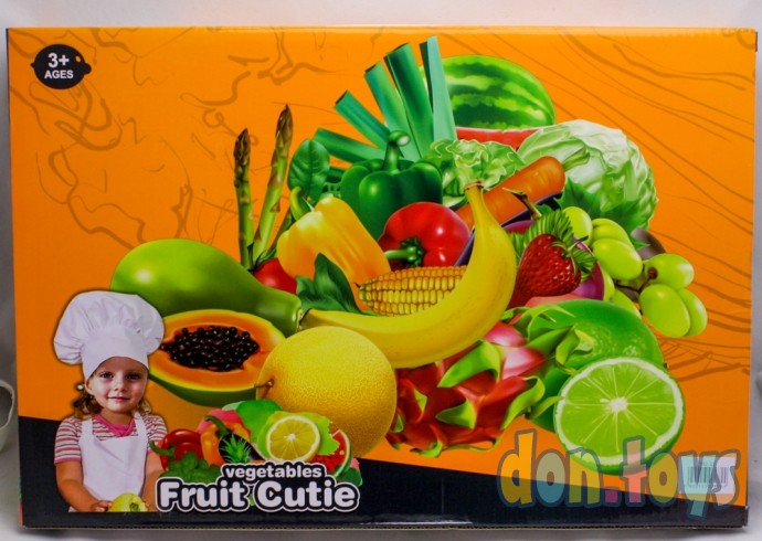 Kit Cozinha Infantil Com Frutas E Legumes + Acessórios Color