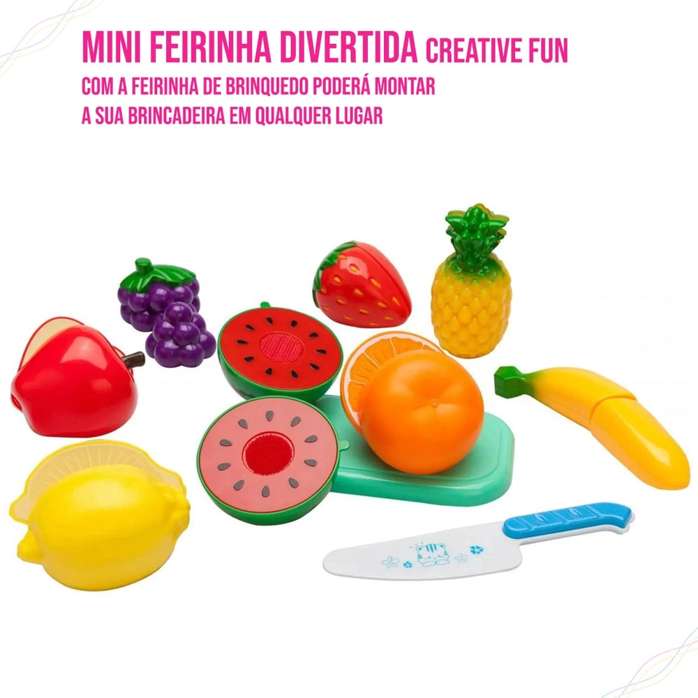 Kit Cozinha Infantil Com Frutas E Legumes + Acessórios Color