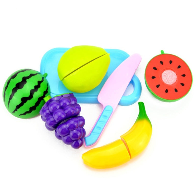 Comidinha De Brinquedo Infantil Com Velcro Para Cortar Fruta Educativo Alimentos Reutilizáveis Cozinha