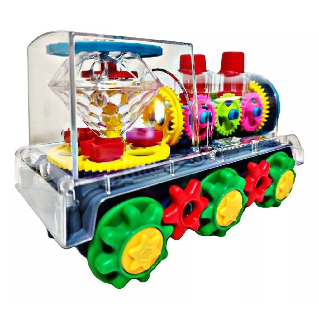Trem Trenzinho Musical Á Pilha Luzes Infantil Educativo Led