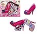 Kit Maquiagem Princesas Infantil Rosa Pink Formato De Sapato Anti Alergico Brinquedo