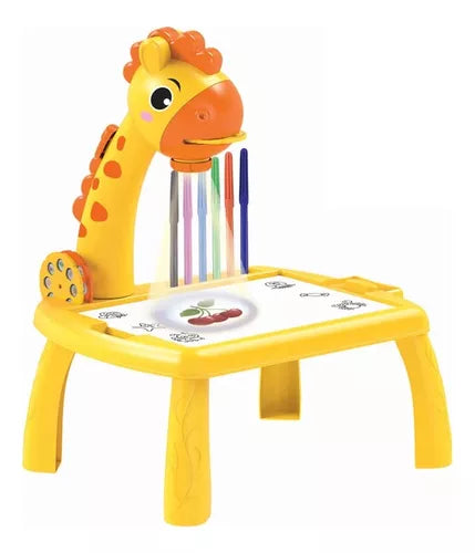 Mesa De Desenho Com Pintura De Projeção Infantil Divertida