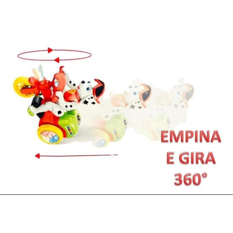 Cachorro Musical Triciclo Empina E Dança 360