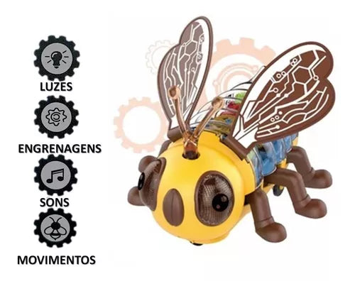Brinquedo Musical Infantil Abelha Feliz Com Luz E Som