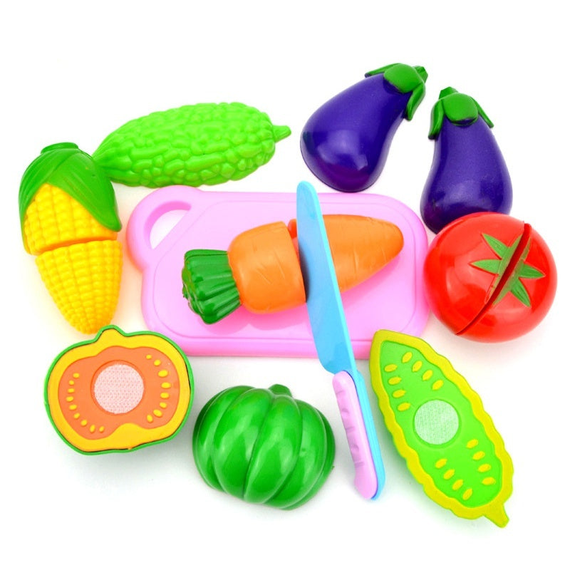 Comidinha De Brinquedo Infantil Com Velcro Para Cortar Fruta Educativo Alimentos Reutilizáveis Cozinha
