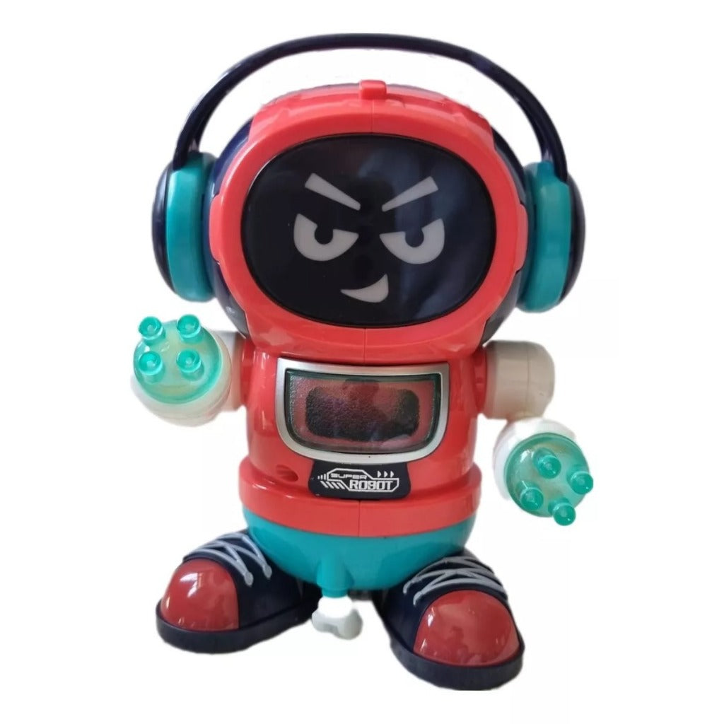Robô Brinquedo Infantil Com Som Que Anda Luz Robo Com Luzes Modelo Aleatório