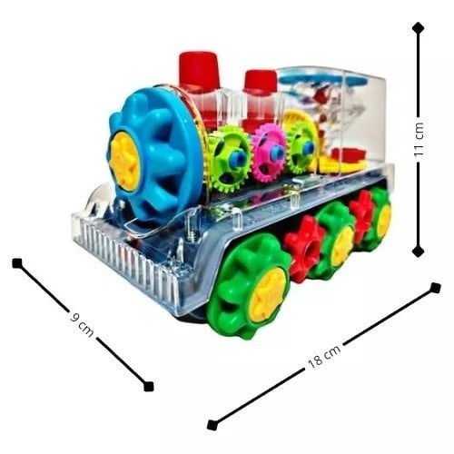 Trem Trenzinho Musical Á Pilha Luzes Infantil Educativo Led