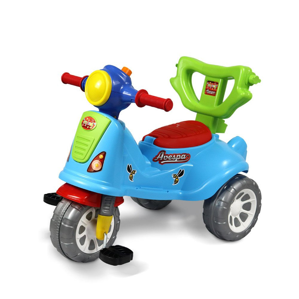 Triciclo Infantil De Passeio E Pedal Andador Avespa Super Divertido