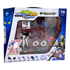 Tornado Gyro Combat - 4 Beyblades + Arena + Lançadores