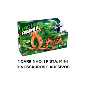 Pista Com Looping Tubarão Dinossauro Com Lançador