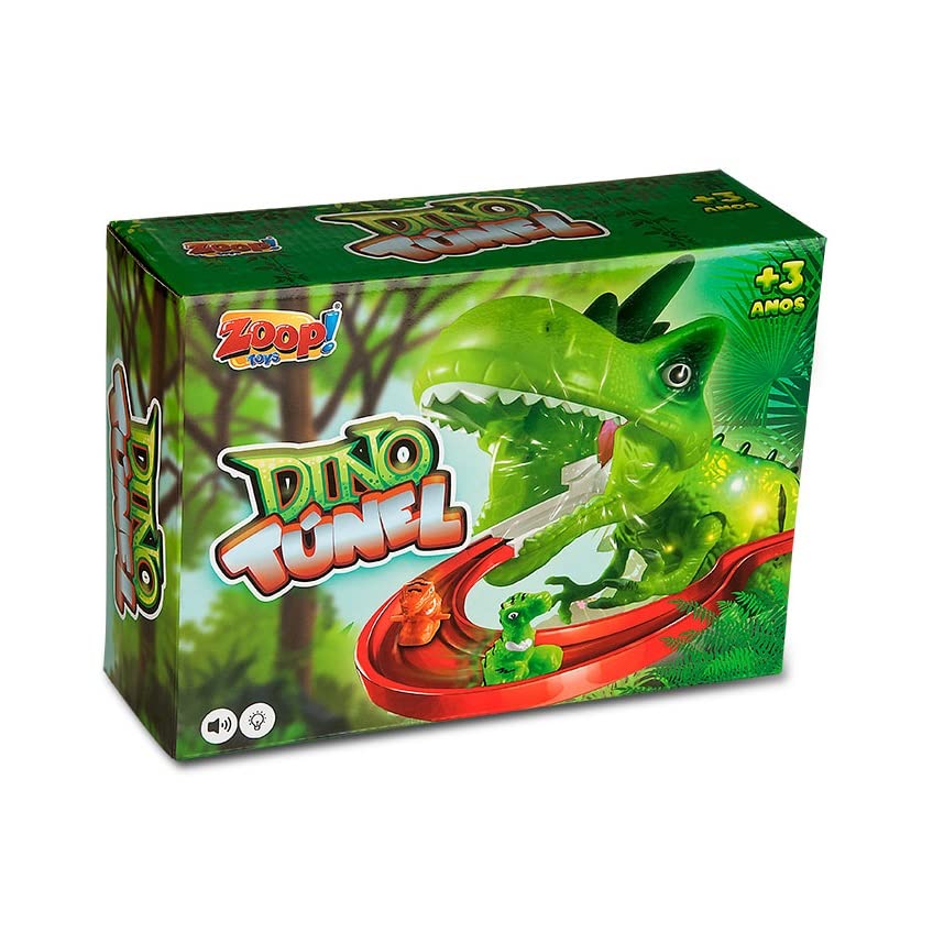 Pista Divertida Dino Túnel ZP00743, Zoop Toys, Multicor