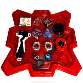 Tornado Gyro Combat - 4 Beyblades + Arena + Lançadores