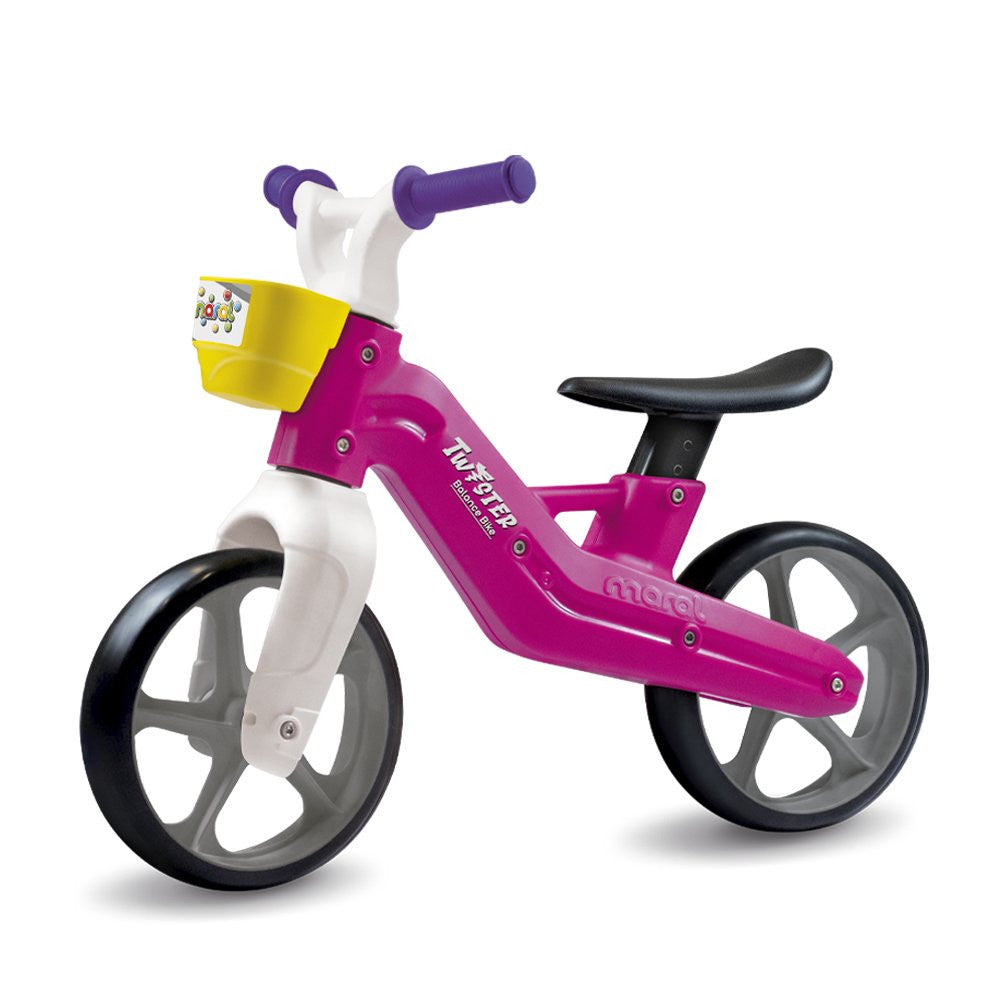 Bicicleta Infantil sem Pedal Rosa ou Azul Twister