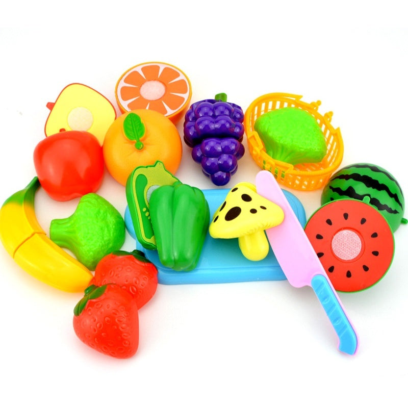 Comidinha De Brinquedo Infantil Com Velcro Para Cortar Fruta Educativo Alimentos Reutilizáveis Cozinha