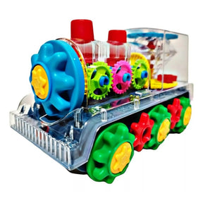 Trem Trenzinho Musical Á Pilha Luzes Infantil Educativo Led