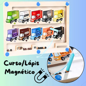 Jogo Educativo Labirinto Cursores Magnético Numérico Madeira