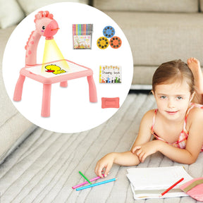 Mesa De Desenho Com Pintura De Projeção Infantil Divertida