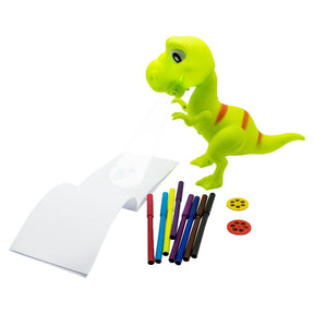Dinossauro Projetor 2 Em 1 Com Luz E 18 Desenhos Favorito