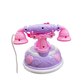 Telefone Brinquedo Pônei Unicórnio Rosa Musical Luz Celular