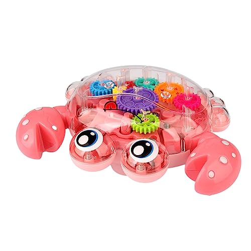 Engrenagem Trem Brinquedo - Caranguejo de brinquedo de rastreamento de aprendizagem - Brinquedo de engatinhar eletrônico
